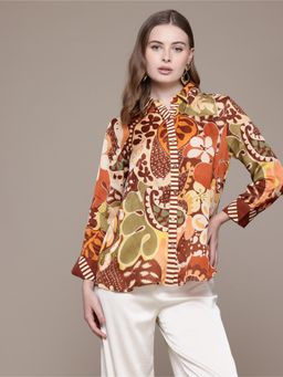 Label Ritu Kumar - Brown Agata Shirt