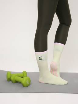 Mint & Oak - Matcha Pilates Socks for Women