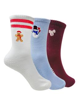 Mint & Oak - Yoga and Pilates Non Slip Socks for Women (Pack of 3)