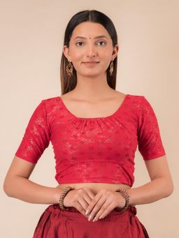 BINDIGASM'S ADVI - Leela Gathered Choli Stretchable Slip On Blouse