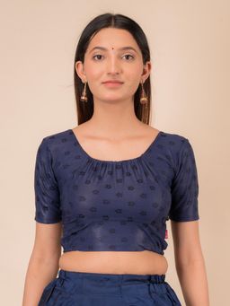 BINDIGASM'S ADVI - Leela Gathered Choli Stretchable Slip On Blouse