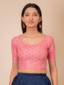 BINDIGASM'S ADVI - Leela Gathered Choli Stretchable Slip On Blouse