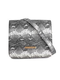 Lapis O Lupo - Black Animal Print Sling and Cross bags