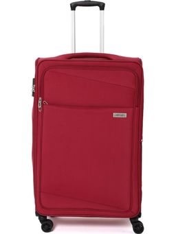 Cantabil - Red Solid Trolley Bag