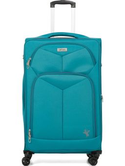 Cantabil - Teal Solid Trolley Bag