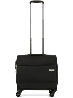 Cantabil - Black Solid Trolley Bag
