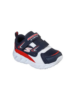 SKECHERS - Navy Blue Magna Lights Vendow Solid Running Shoes
