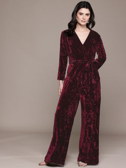 Label Ritu Kumar - Wine Violeta Jumpsuit