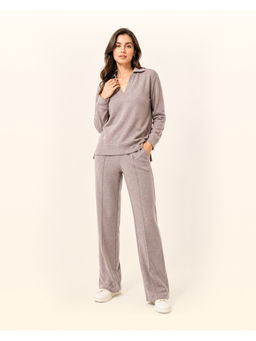 NeceSera - Women's Cotton Solid Beige Top