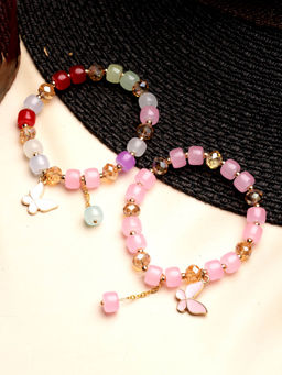 Stol'N - Crystal Bracelet - 2 Pcs Set - Multicolour