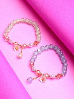 Stol'N - Crystal Bracelet - 2 Pcs Set - Skyblue, Sea Green