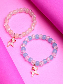 Stol'N - Crystal Bracelet - 2 Pcs Set - Skyblue, Green, White