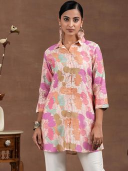 Libas - Multi-Color Floral Printed Kurti