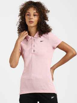Reebok - Foundation W Polo Pink Training Polo Shirts
