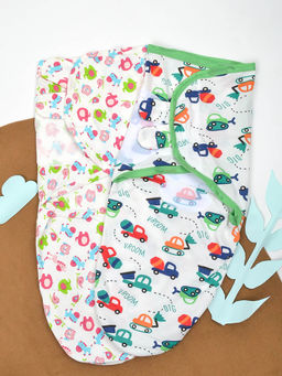 Moms Home - Baby Cotton Swaddle Adjustable Wrapper