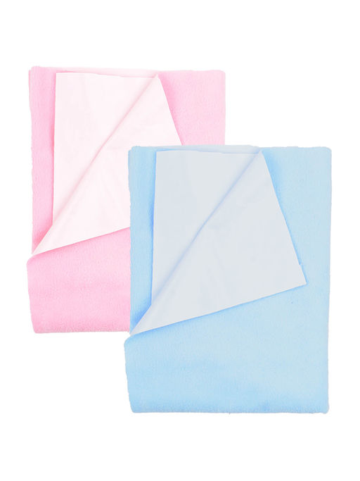 Moms Home Baby Waterproof Protector Dry Sheet for New Born Pink & Blue