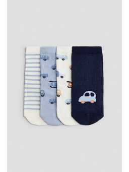 H&M - Boys Blue 4-Pack Socks