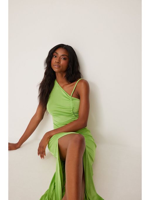 drawstring jersey dress Drawstring Ruched A-Line Midi Milano Jersey Dress