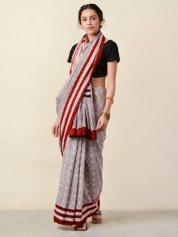 Fabindia - Cotton Mull Bagh Print Sari