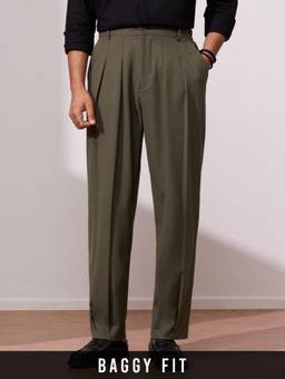 The Souled Store - Fusion Melange Brown Men Trousers