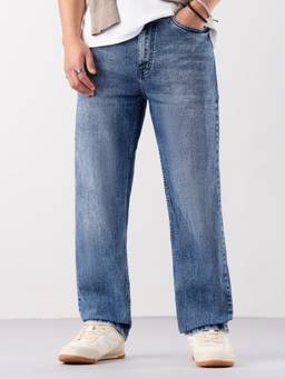 The Souled Store - Denim Blue Fume Men Straight Fit Jeans