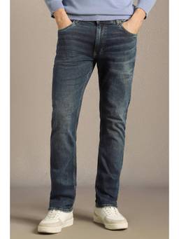 Louis Philippe - Men Navy Mid Slim Fit Jeans