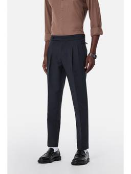 Snitch - Navy Blue Slim Casual Trouser for Men