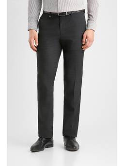 Van Heusen - Men Black Stripe Slim Fit Trousers