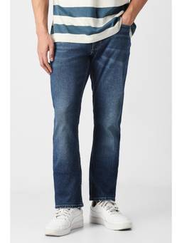 Van Heusen - Men Blue Mid Wash Regular Fit Jeans