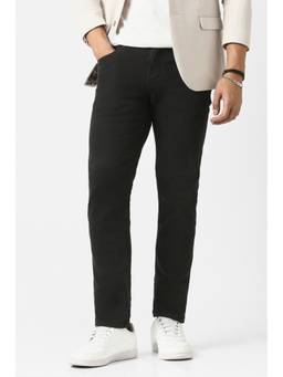 Van Heusen - Men Black Dark Wash Skinny Fit Jeans
