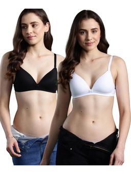 Leading Lady - Womens Lightly Padded Non-Wired T-shirt Bra - Multi-Color (Pack of 2)