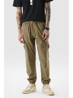 Snitch - Olive Solid Regular Casual Joggers