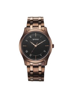 Titan - Gents Karishma Black Dial Analog Watch for Men 1823Qm01