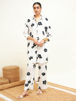 STADO - White Printed Co-ord (Set of 2)