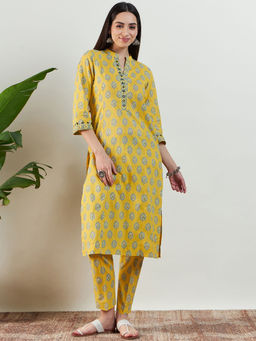 STADO - Sunrise Yellow Kurta with Pant (Set of 2)