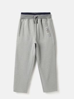 United Colors of Benetton - Grey Solid Knit Rib Detail Trouser