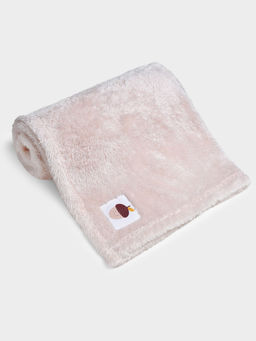 Mi Arcus - Solid Pink Knitted Flurry Blanket (0-6 Months)