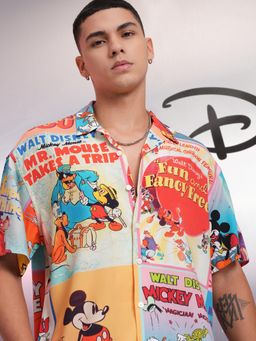 HIGHLANDER - Men Multi-Color Viscose Printed Relaxed Fit Shirt