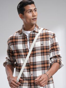 HIGHLANDER - Men Multi-Color Cotton Checks Oversized Fit Shirt