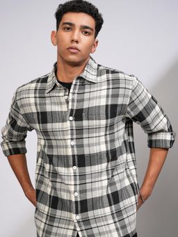 HIGHLANDER - Men Multi-Color Cotton Checks Oversized Fit Shirt