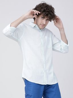 HIGHLANDER - Men Multi-Color Cotton Blend Solid Slim Fit Shirt