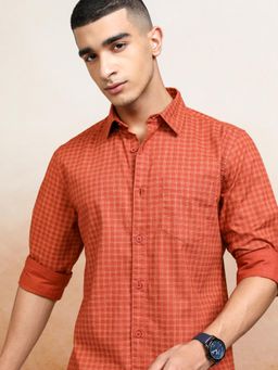 HIGHLANDER - Men Multi-Color Cotton Checks Regular Fit Shirt