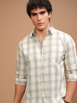 HIGHLANDER - Men Multi-Color Cotton Checks Slim Fit Shirt