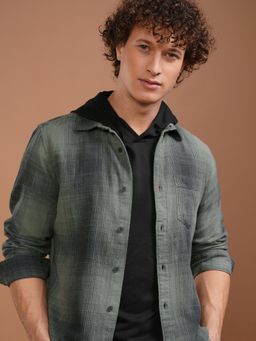 HIGHLANDER - Men Multi-Color Cotton Checks Slim Fit Shirt