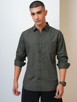 HIGHLANDER - Men Multi-Color Cotton Checks Slim Fit Shirt