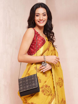 Fabindia - Black Silk Blend Sling Bag