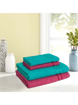 CORE Designed by SPACES - SEASONS BEST QD 380 GSM Set of 2 Bath Towel 2 Hand Towel