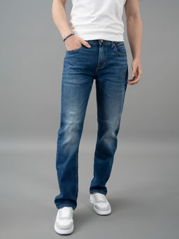 ROOKIES - Blue 5 Pocket Straight Fit Jeans