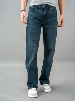 ROOKIES - Dark Blue 5 Pocket Straight Fit Jeans