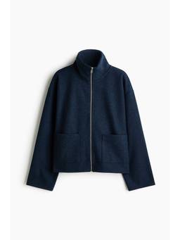 H&M - Women Blue Zip-Through Sweatshirt